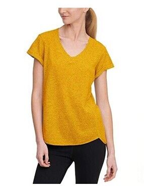 Calvin Klein Womens Rolled-Cuff T-Shirt Size XL